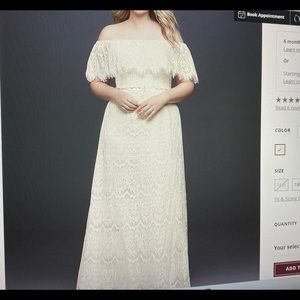 Wedding dress size 16w David’s Bridal